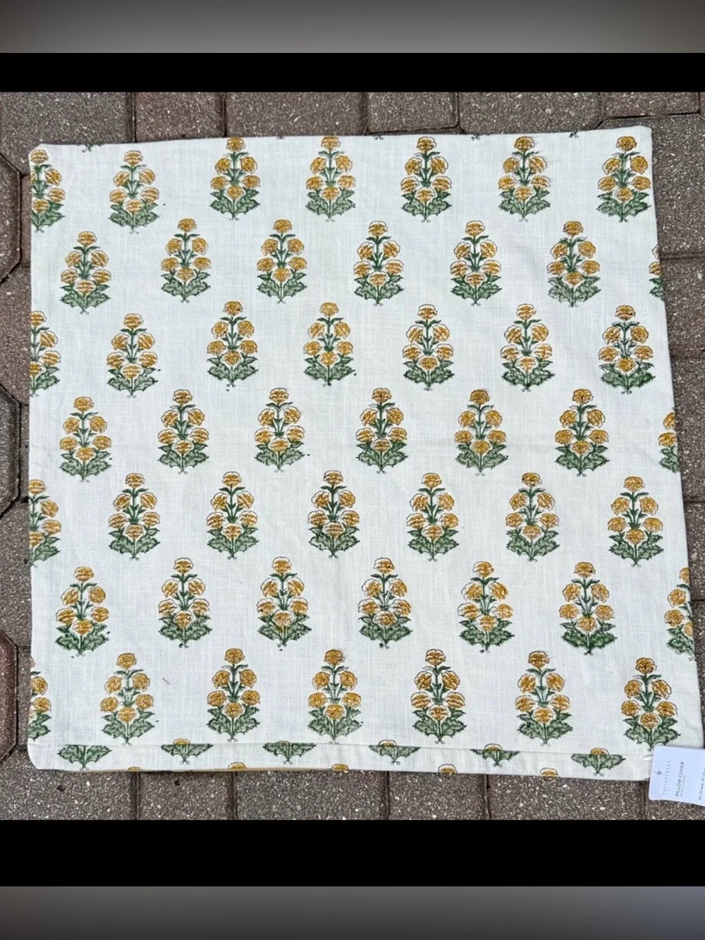Pottery Barn Redmond Embroidered Reversible Pillow Cover 24” x 24” *DETAILS*